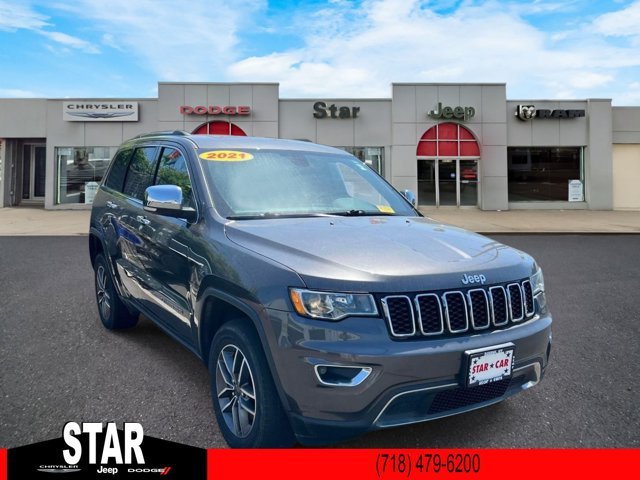 Used 2021 Granite Crystal Metallic Clearcoat Jeep Limited image 1