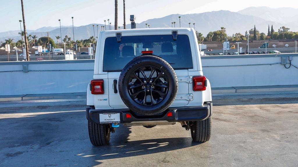 Used 2024 Bright White Clearcoat Jeep Sahara 4xe image 8