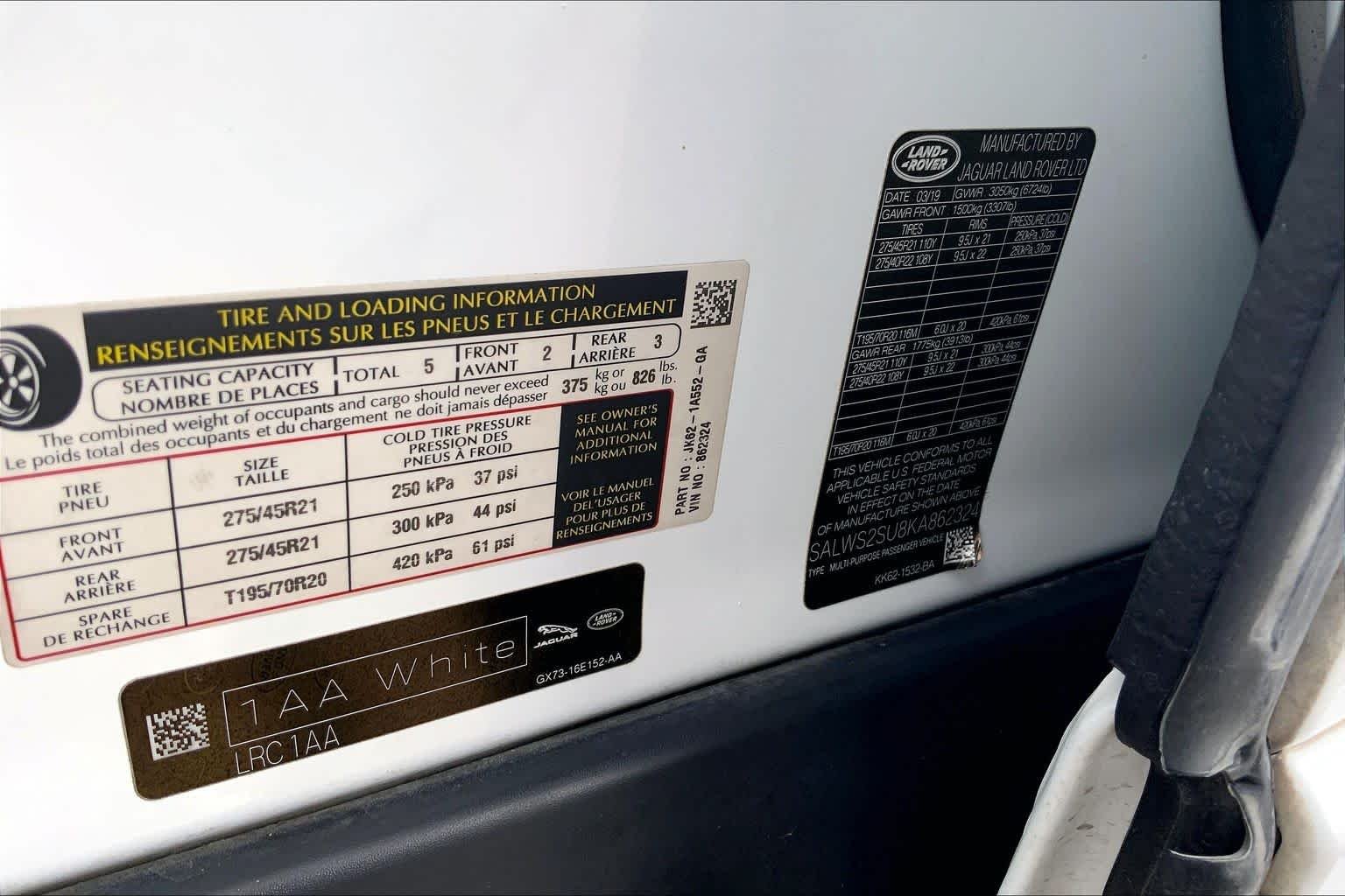 Used 2019 Fuji White Land Rover HST image 34