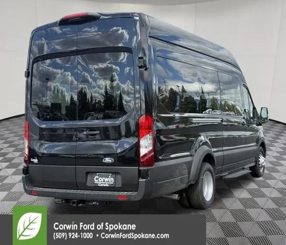 New 2026 Agate Black Metallic Ford Passenger Van XLT image 13