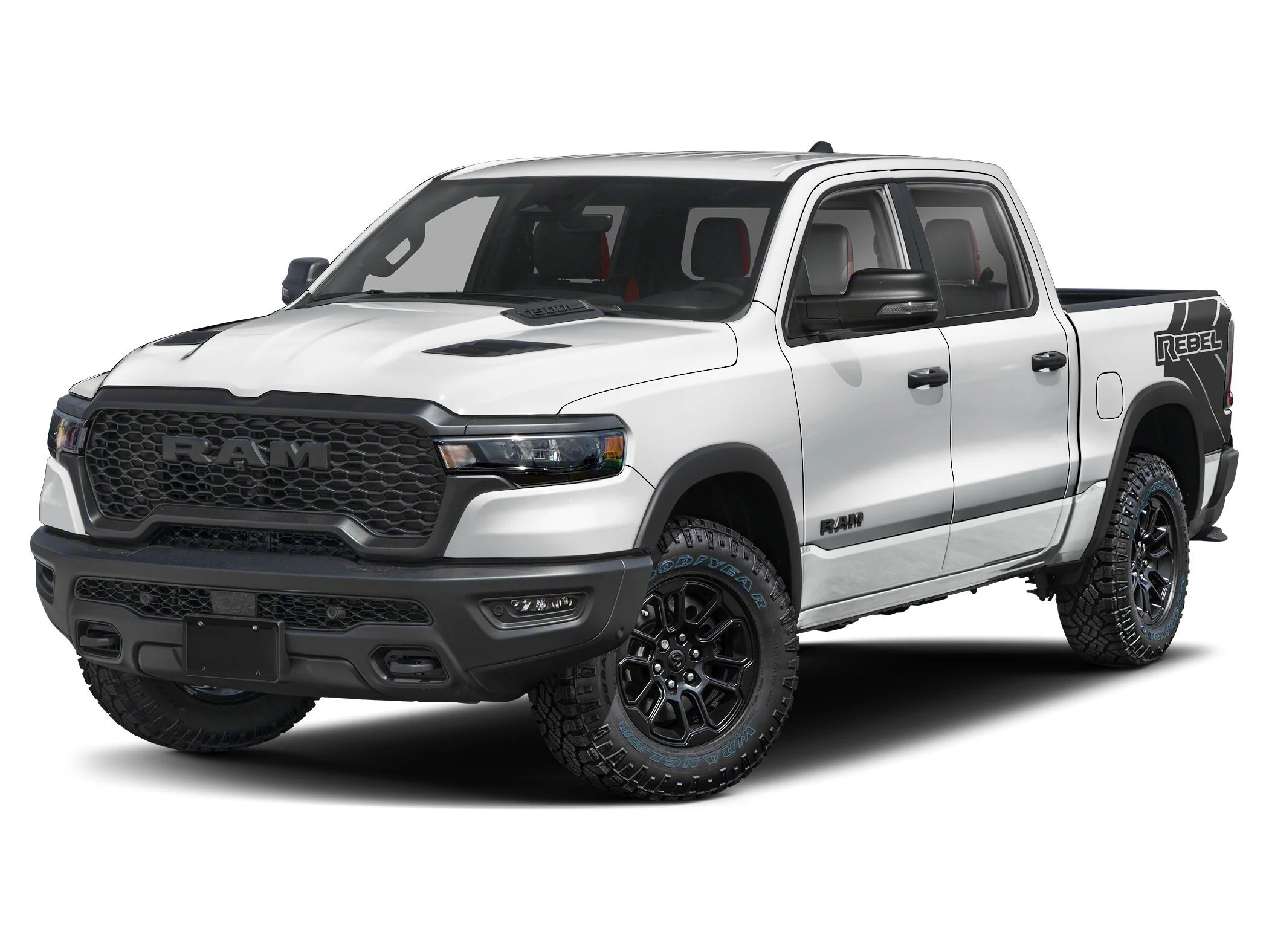 New 2026 Bright White Ram REBEL CREW CAB 4X4 5