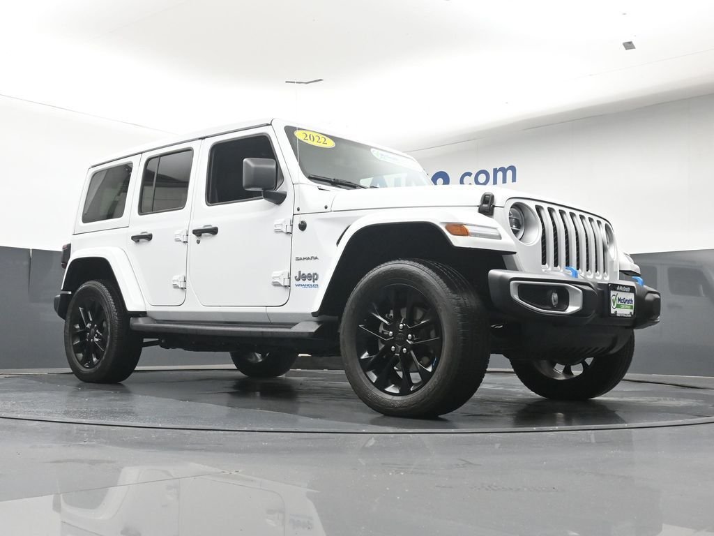 Used 2022 White Jeep Unlimited Sahara 4xe image 24