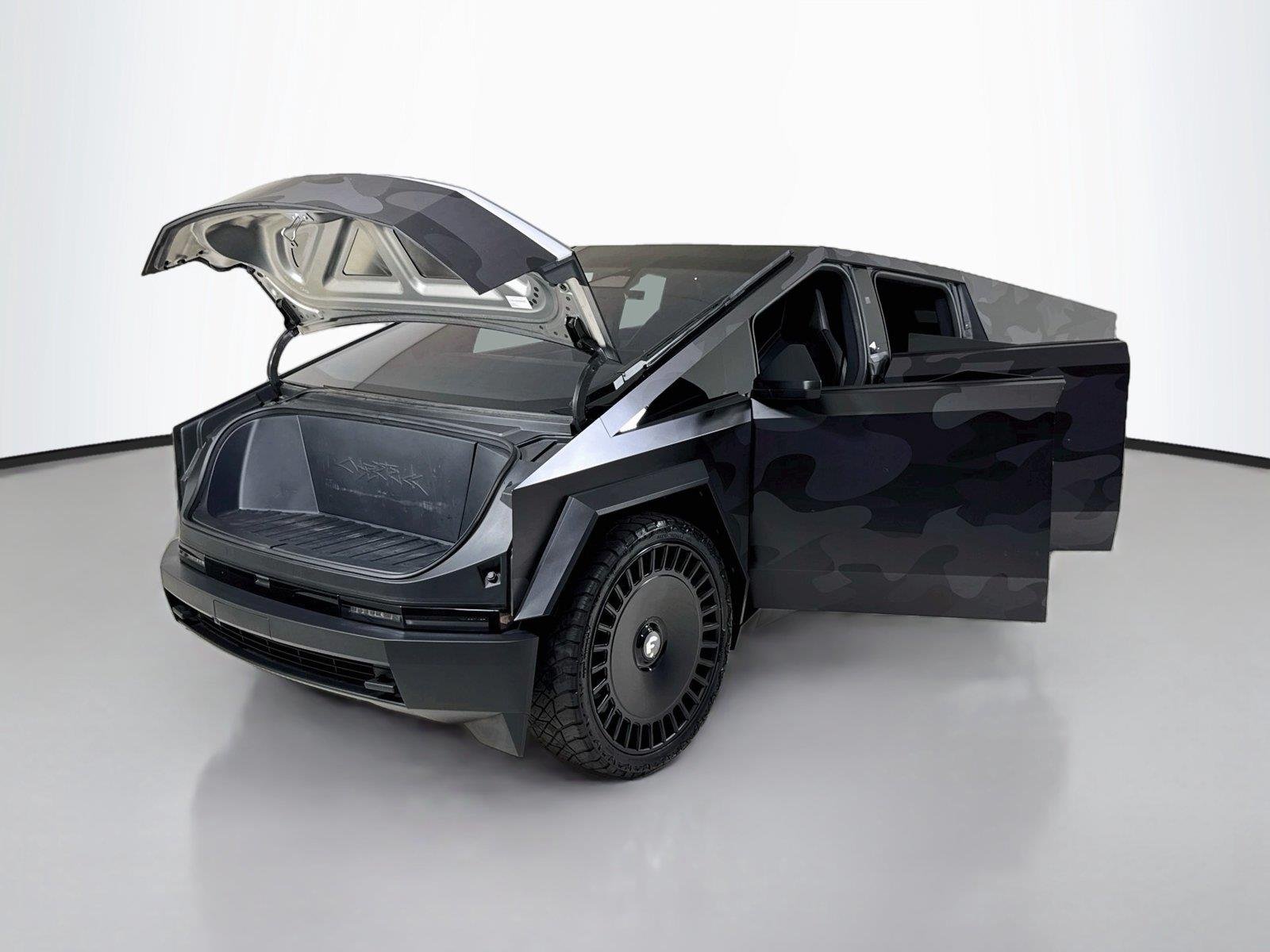Used 2024 Camo Wrapp Tesla Cyberbeast | Forgiato Wheels | Camo Wrap image 31