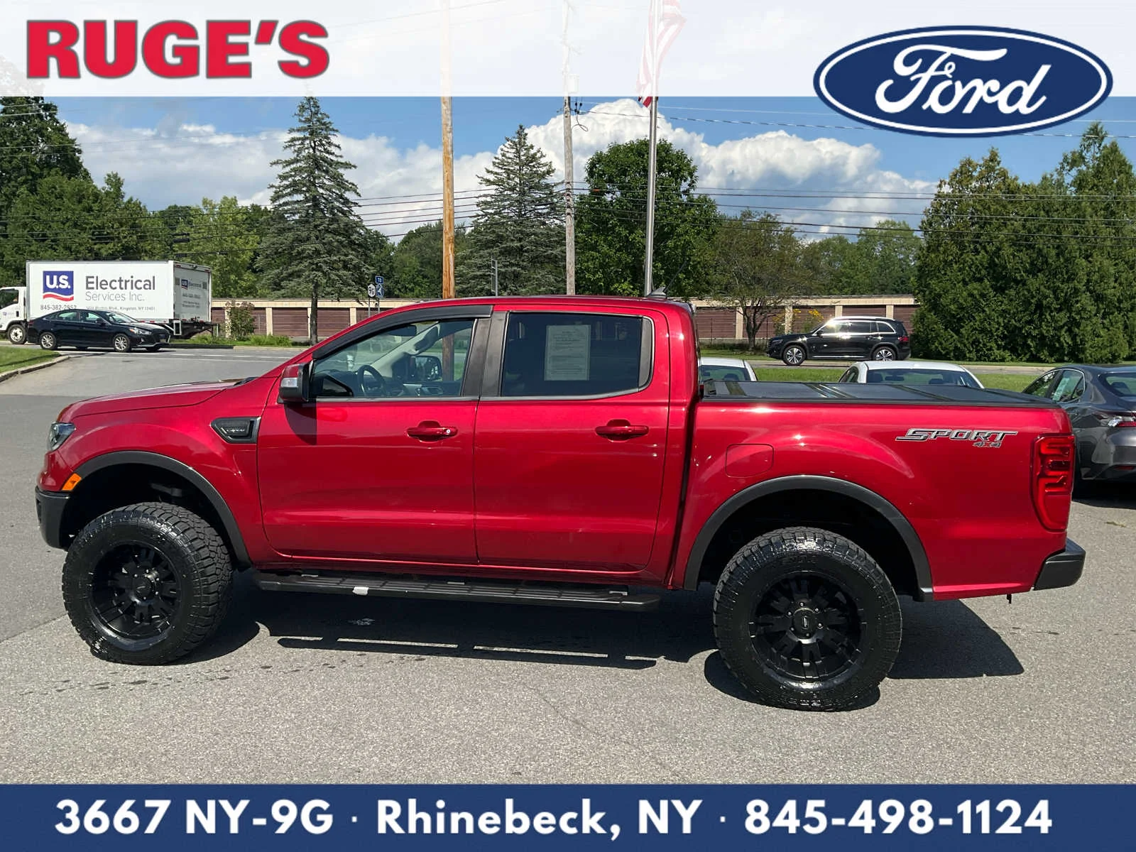 Used 2020 Rapid Red Metallic Tinted Clearcoat Ford LARIAT image 6