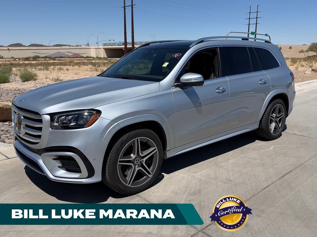 Certified Used 2024 Silver Mercedes-Benz GLS 450 image 1
