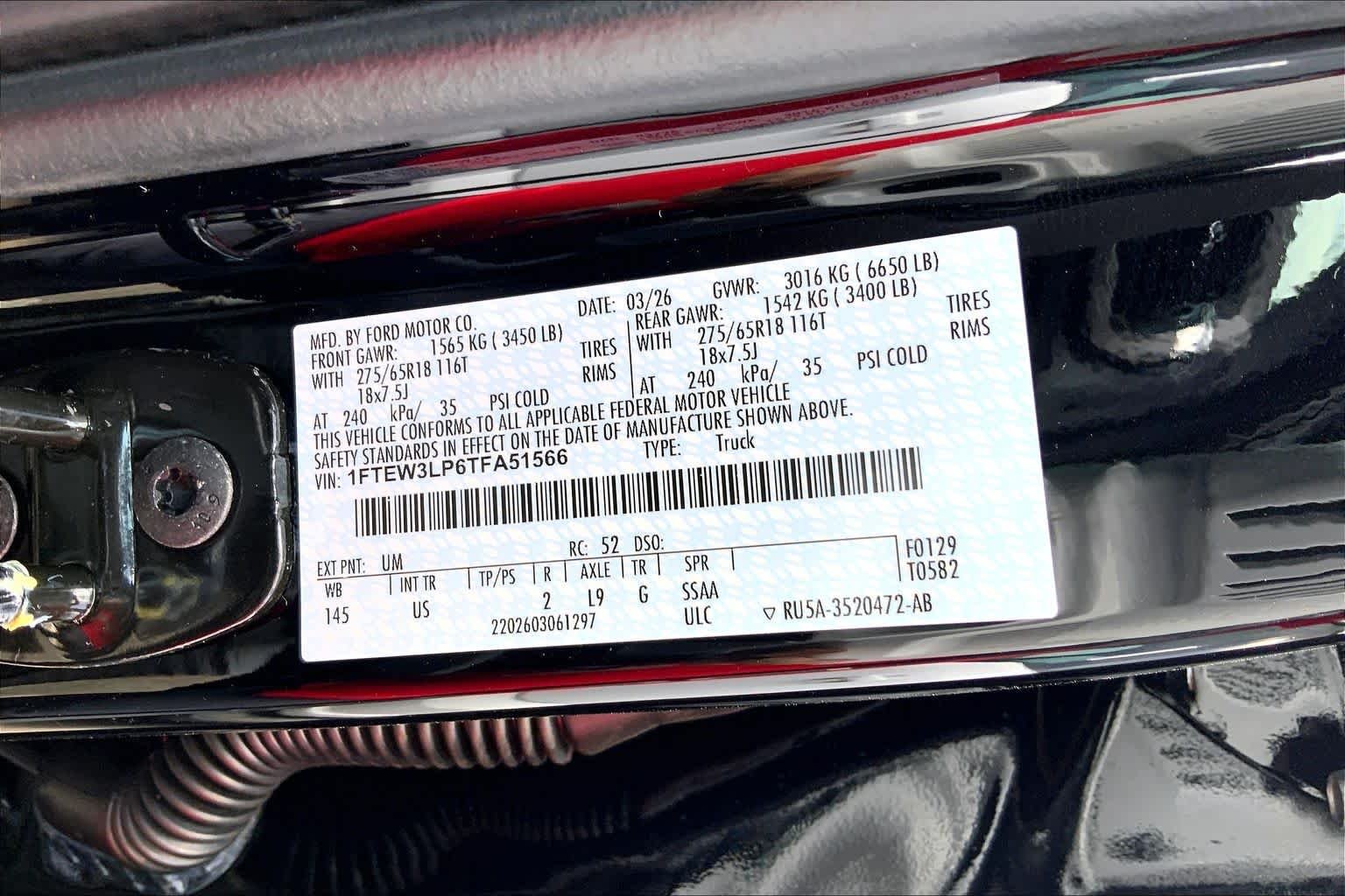 New 2026 Agate Black Metallic Ford XLT image 22