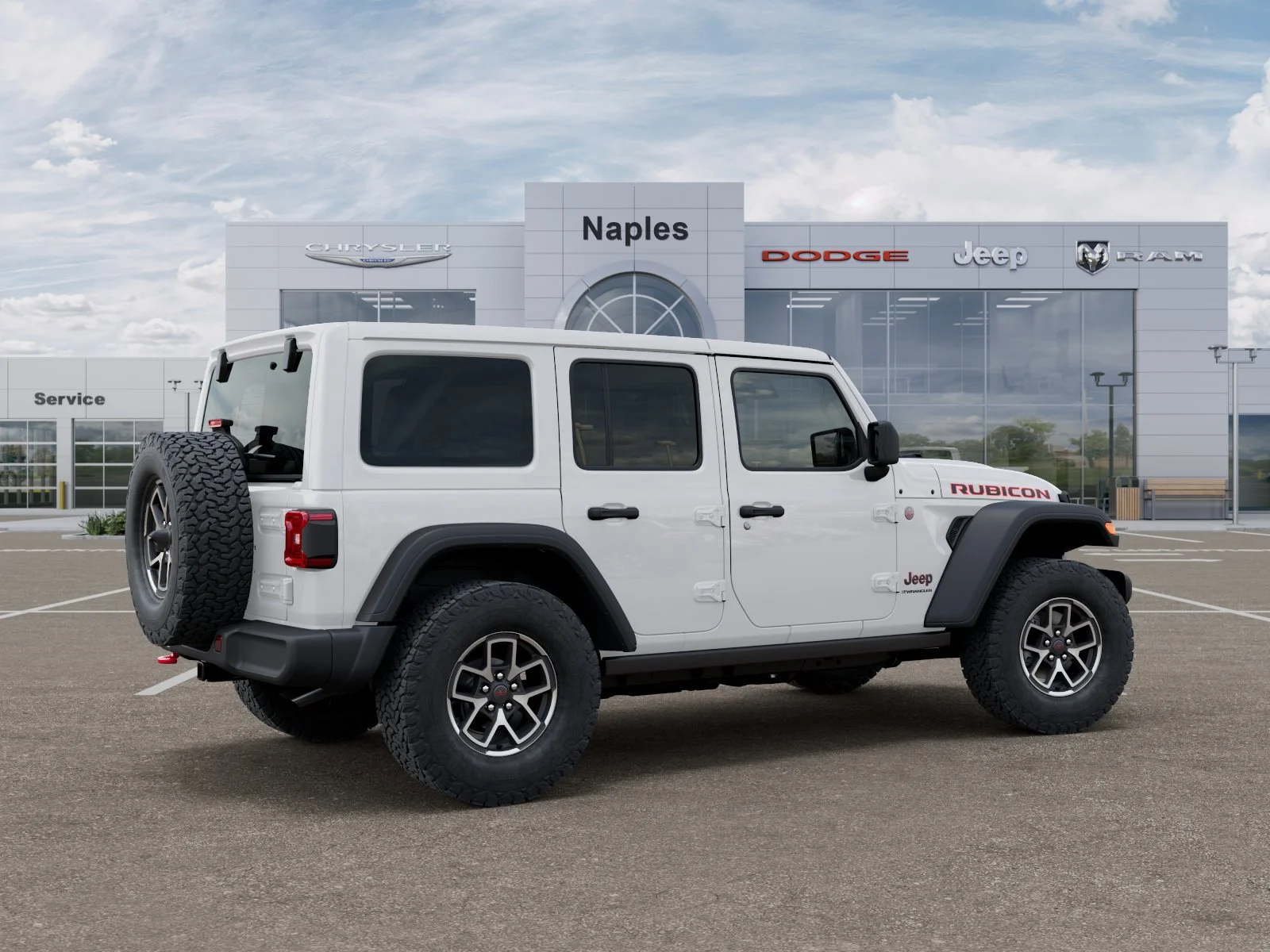 New 2026 Bright White Clear-Coat Exterior Paint Jeep Rubicon image 4