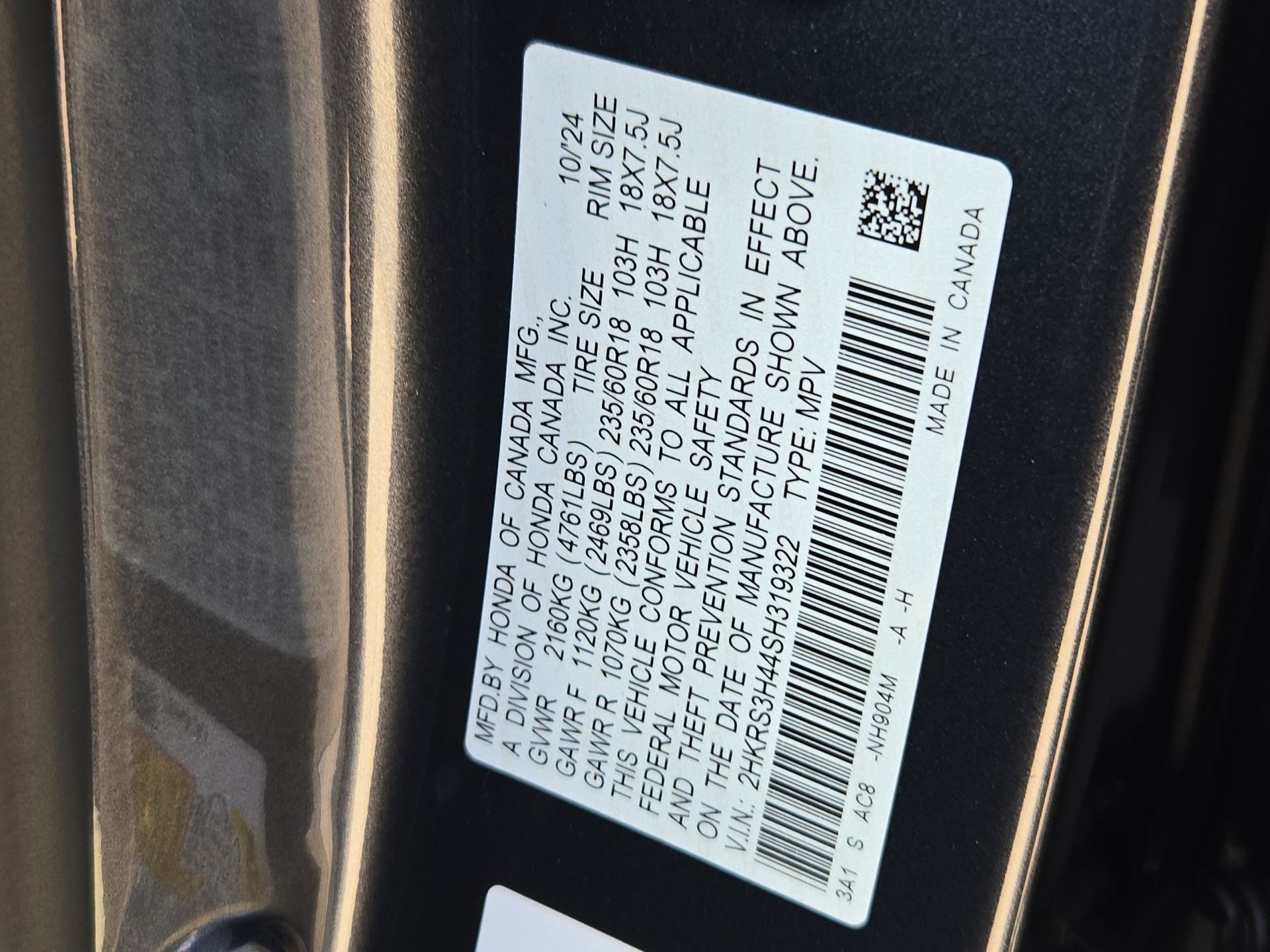 Certified Used 2025 Meteorite Gray Metallic Honda EX image 33