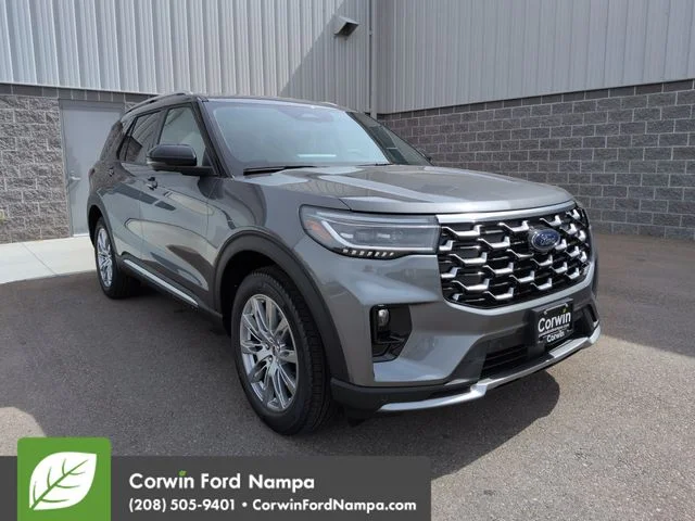 New 2026 Carbonized Gray Metallic Ford Platinum image 1