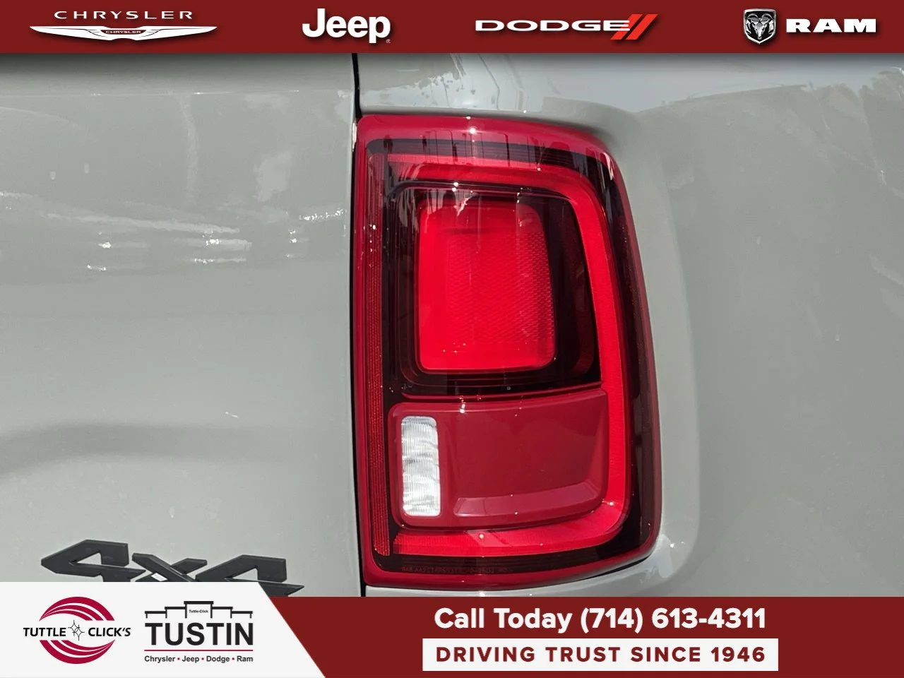 New 2027 Ceramic Gray Clear-Coat Exterior Paint RAM Laramie image 15