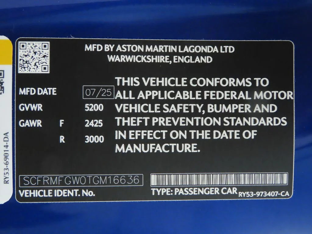 Used 2026 Blue Aston Martin VOLANTE image 39