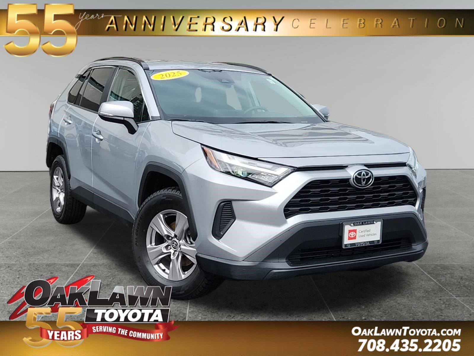 Certified Used 2025 Silver Sky Metallic Toyota XLE image 1