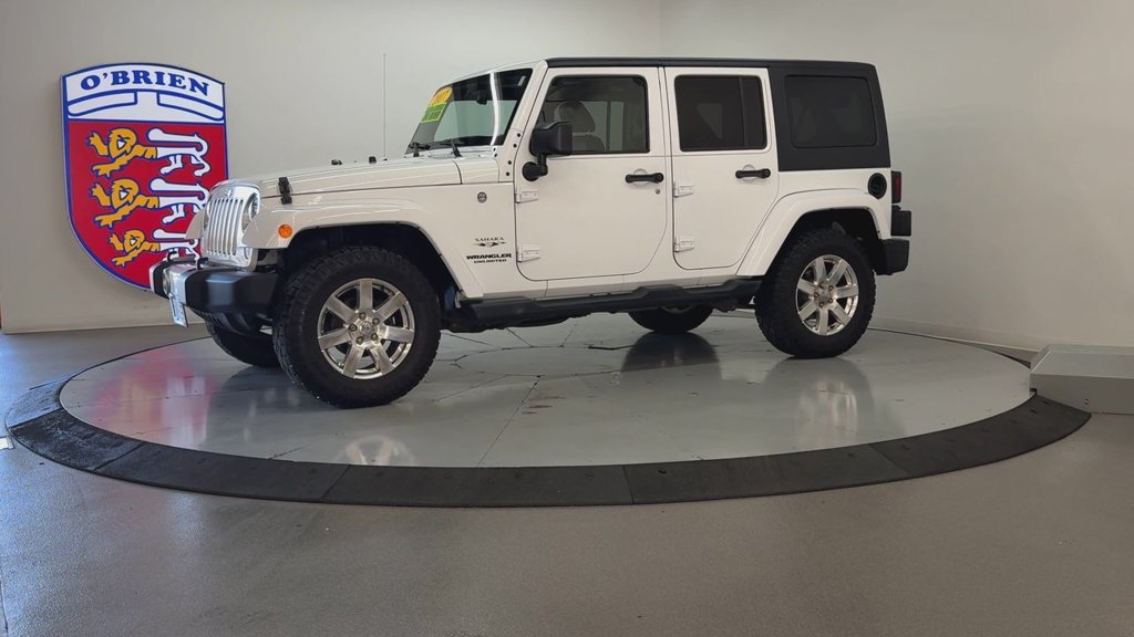 Used 2017 Bright White Clearcoat Jeep Unlimited Sahara image 8