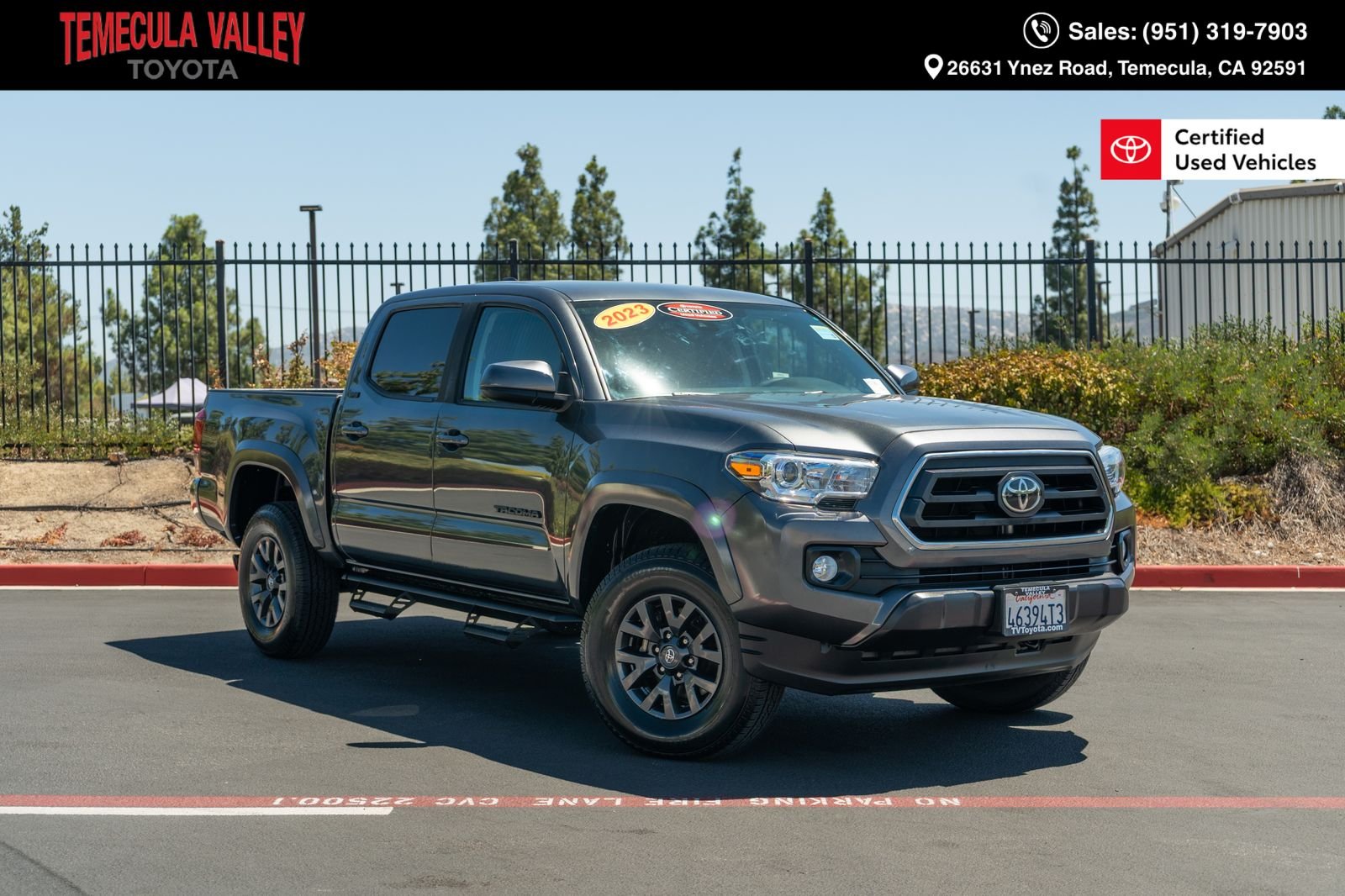 Certified Used 2023 Magnetic Gray Metallic Toyota SR5 image 1