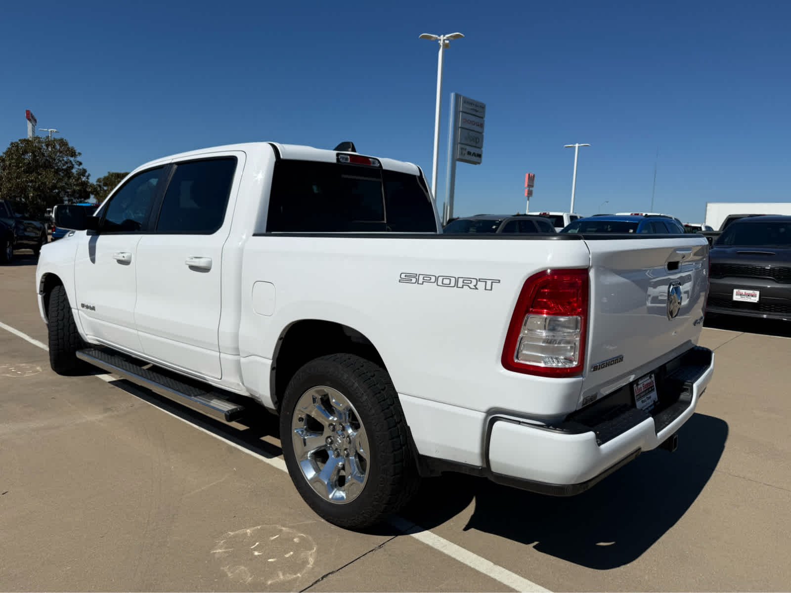 Used 2023 Bright White Clearcoat Ram Big Horn image 8