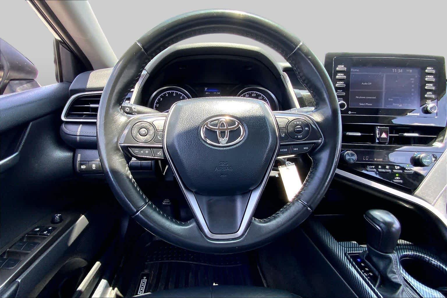 Used 2023 Midnight Black Metallic Toyota SE image 6