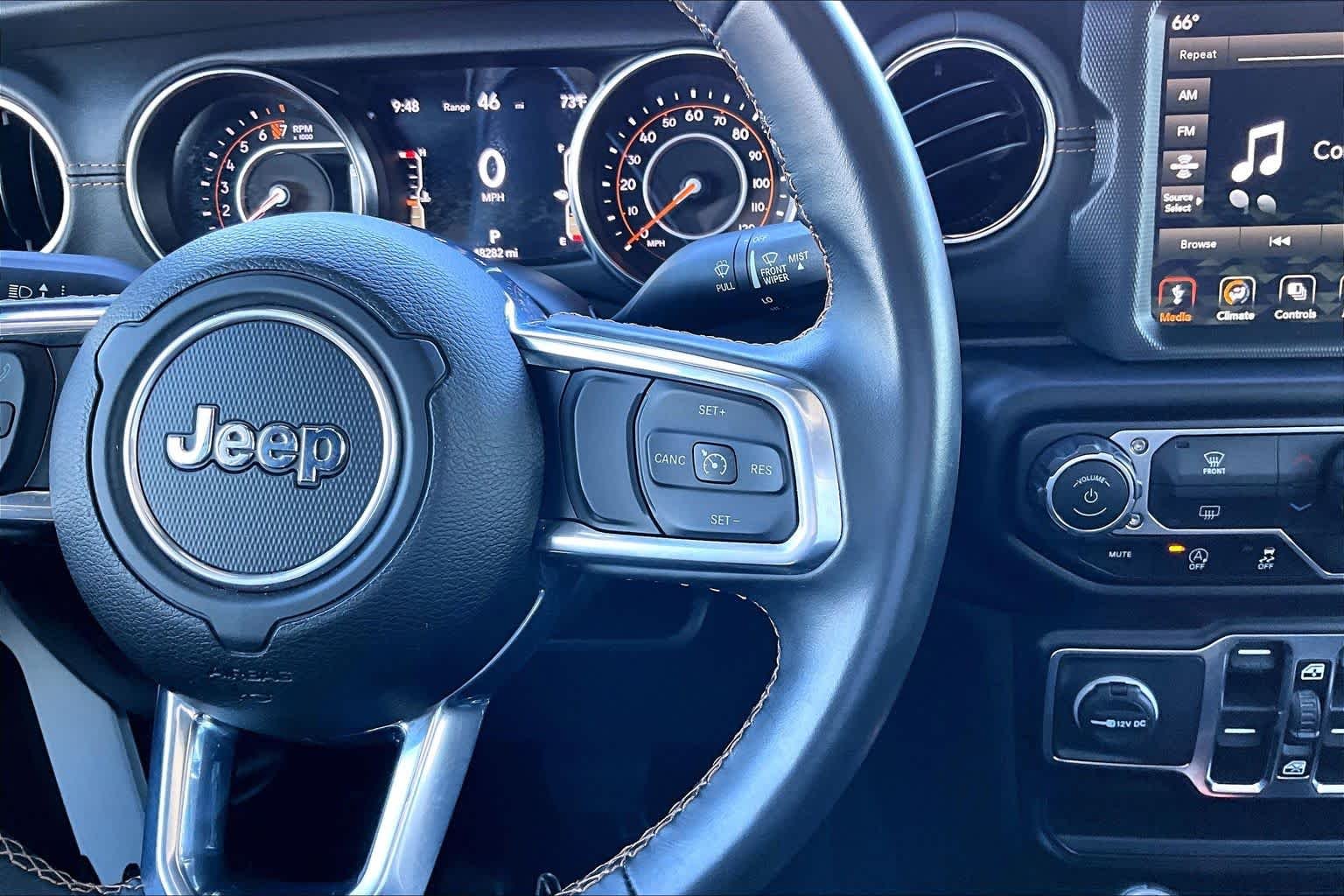 Used 2022 Bright White Clearcoat Jeep High Altitude image 22
