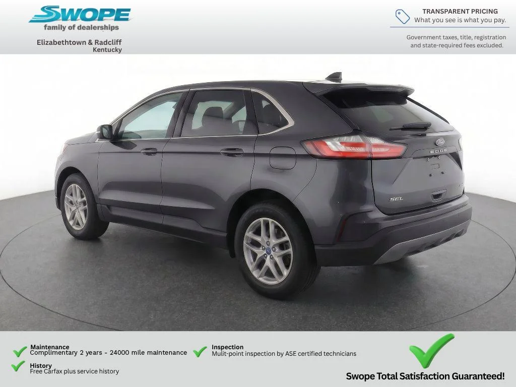 Used 2024 Forged Green Metallic Ford SEL image 4