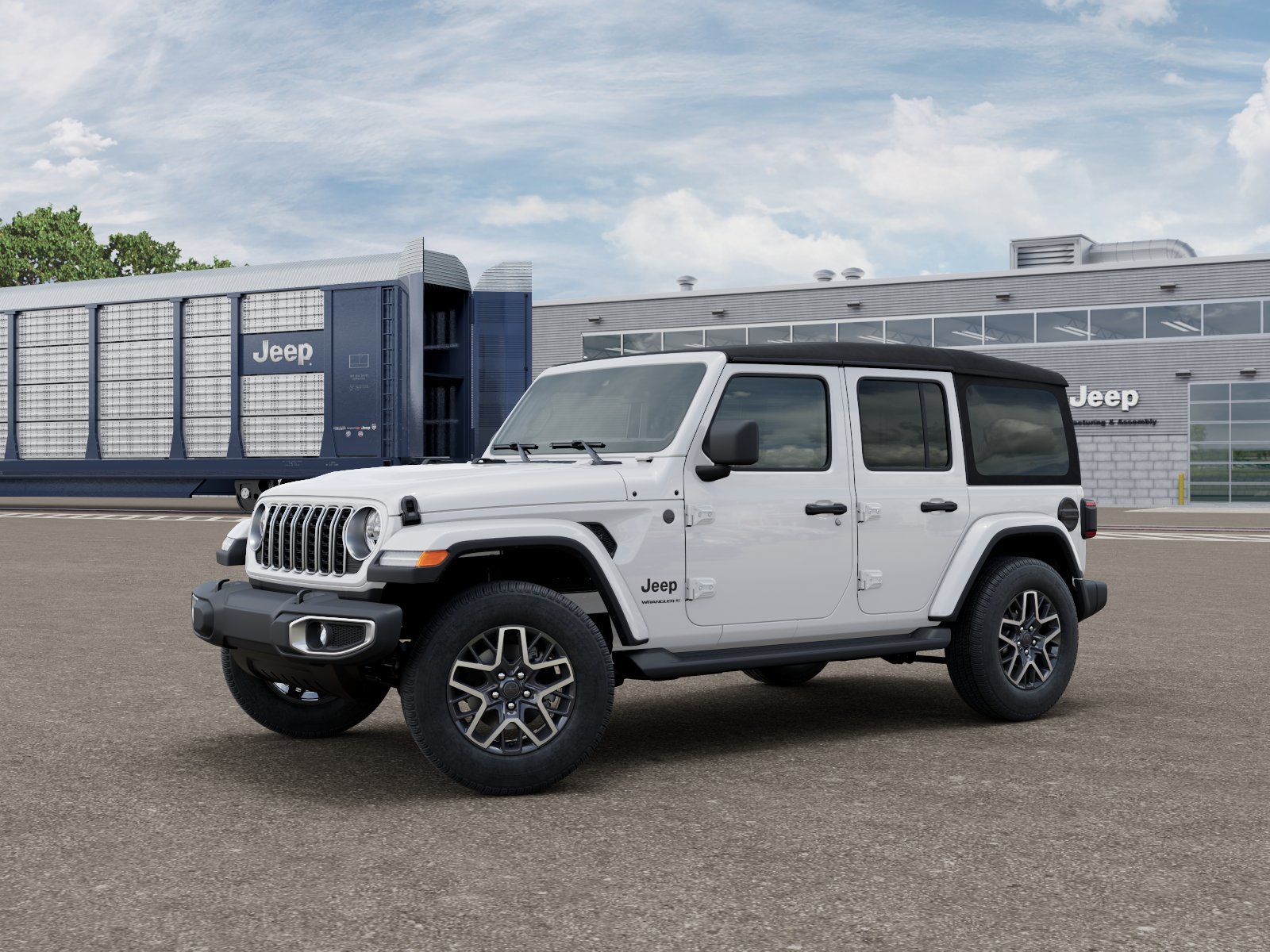 New 2027 Bright White Clearcoat Jeep Sahara image 1