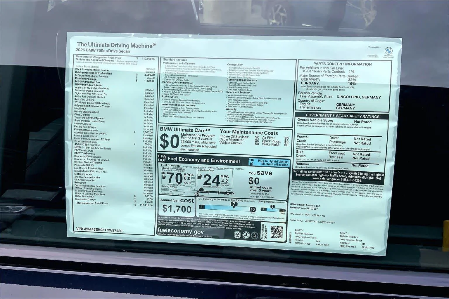 2026 BMW 7 Series 750e - Photo 19