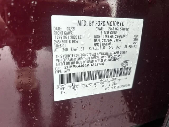 Used 2021 Red Ford SEL image 33