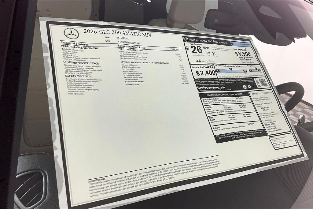 New 2026 MANUFAKTUR Patagonia Red Metallic Mercedes-Benz GLC 300 image 13