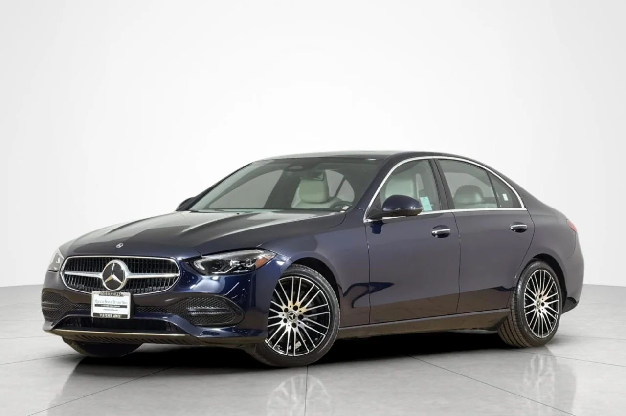 Used 2023 Lunar Blue Metallic Mercedes-Benz C 300 image 1