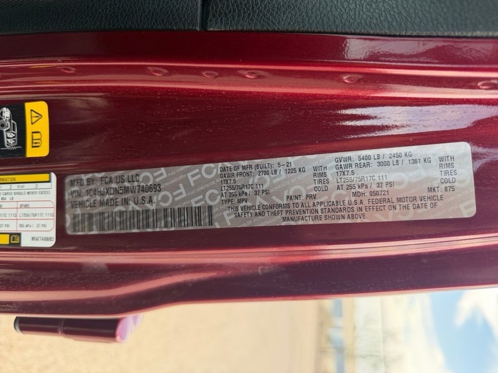 Used 2021 Red Jeep Unlimited Willys image 11