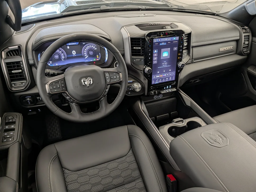 New 2026 Blue RAM Sport - - HEMI V8 - 20 Wheels - Sport Hood - Uconnect 5 NAV - LED Lights & More! image 25