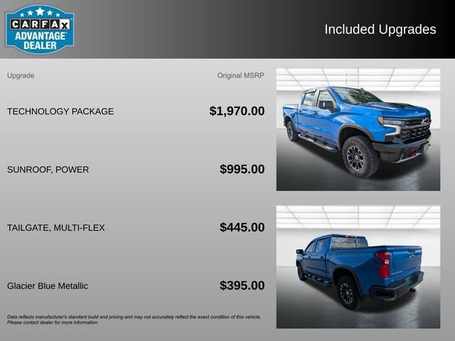 Certified Used 2023 Glacier Blue Metallic Chevrolet ZR2 image 3