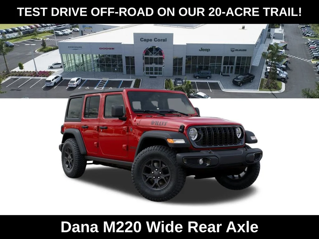New 2026 Firecracker Red Clear-Coat Exterior Paint Jeep Willys image 5