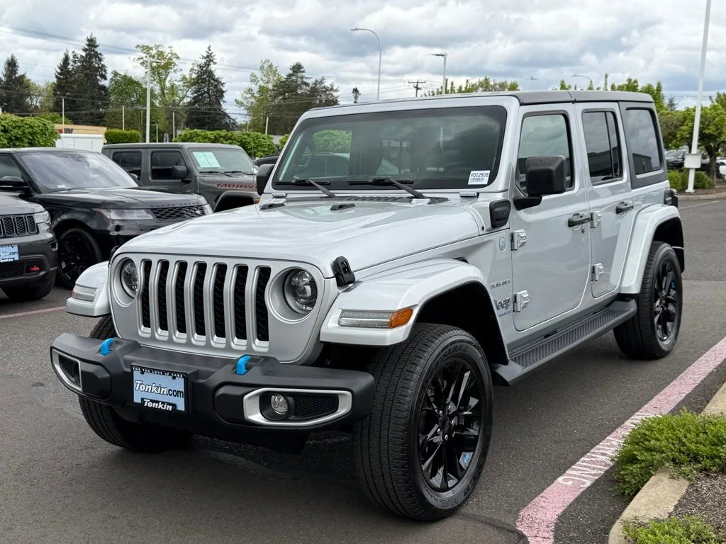Used 2023 Silver Jeep Sahara 4xe image 4