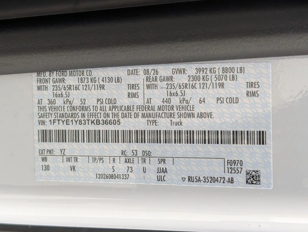 New 2026 Oxford White Ford Cargo Van image 20