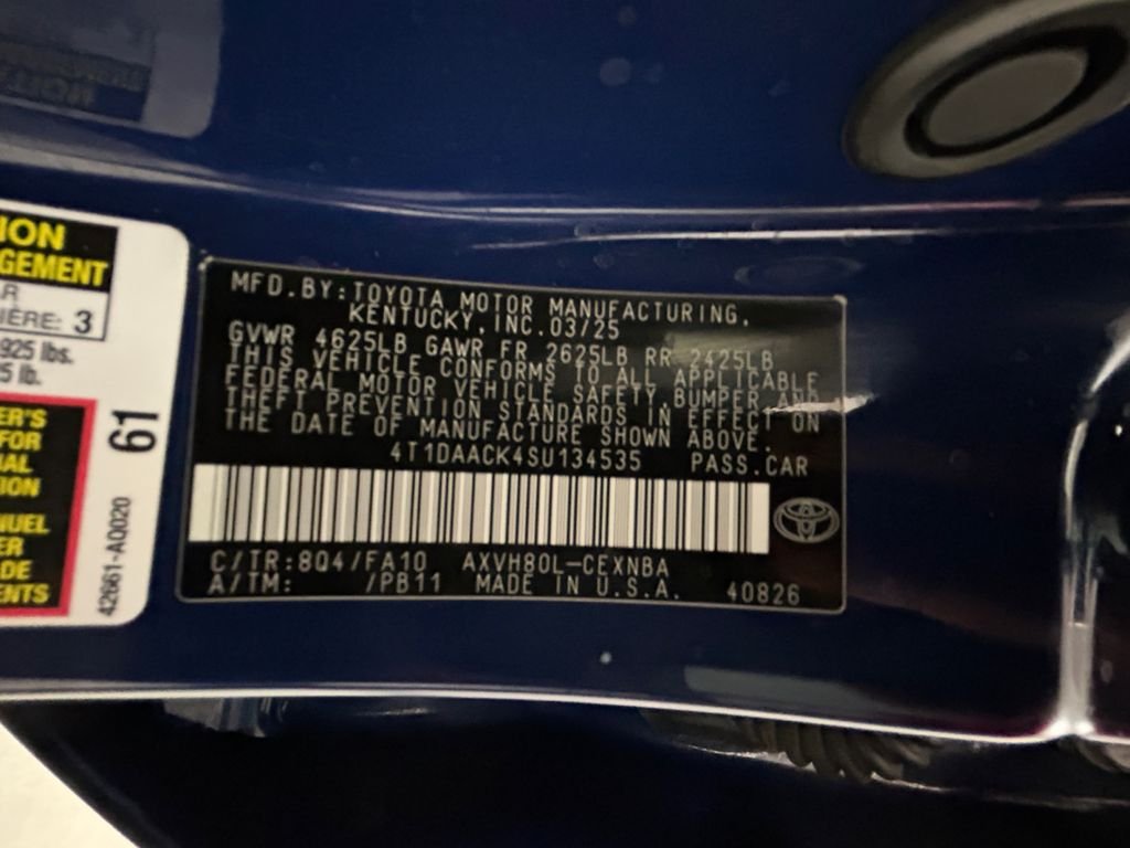 Used 2025 Blue Toyota LE image 20