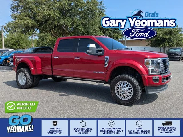 Used 2022 Rapid Red Metallic Tinted Clearcoat Ford Platinum image 1