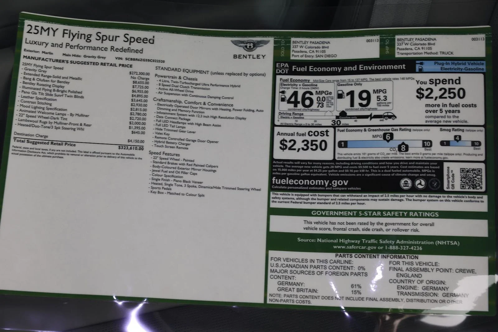 2025 Bentley Flying Spur Speed - Photo 39
