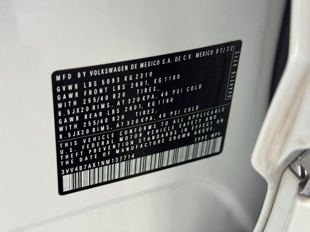 Used 2022 White Volkswagen SEL R-Line image 26