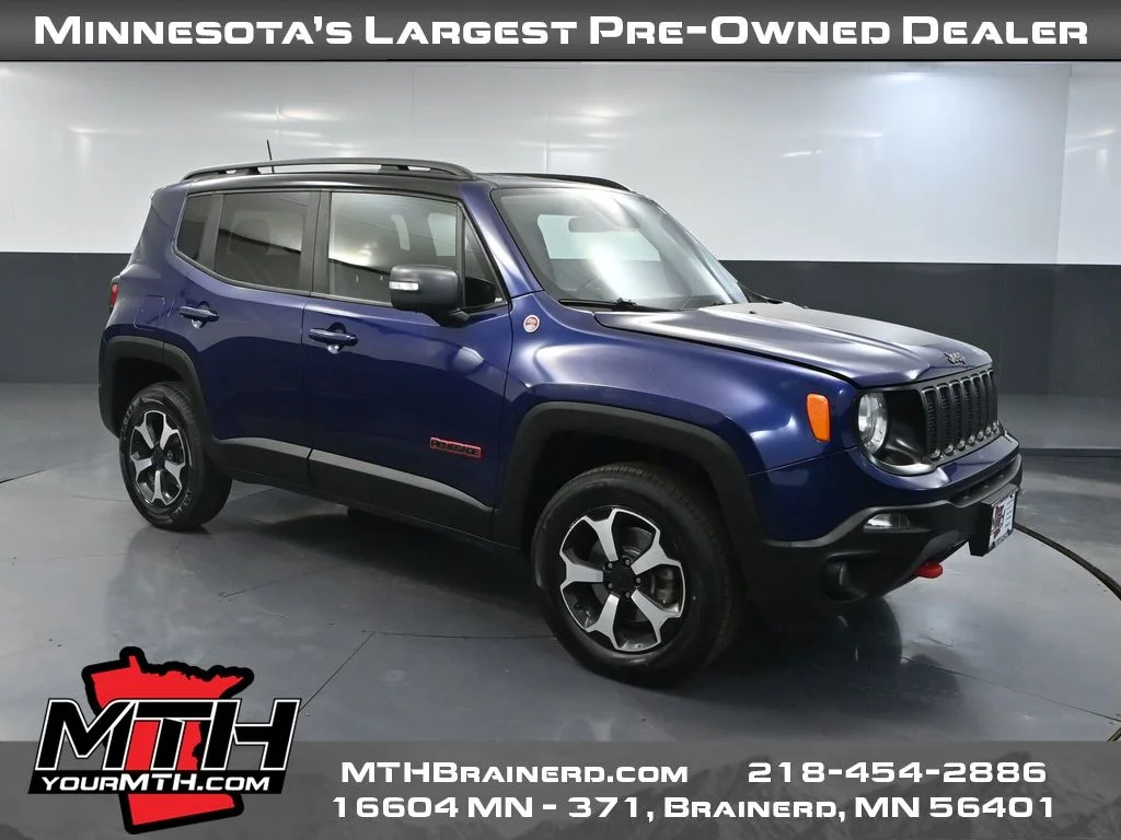 Used 2020 Blue Jeep Trailhawk image 1