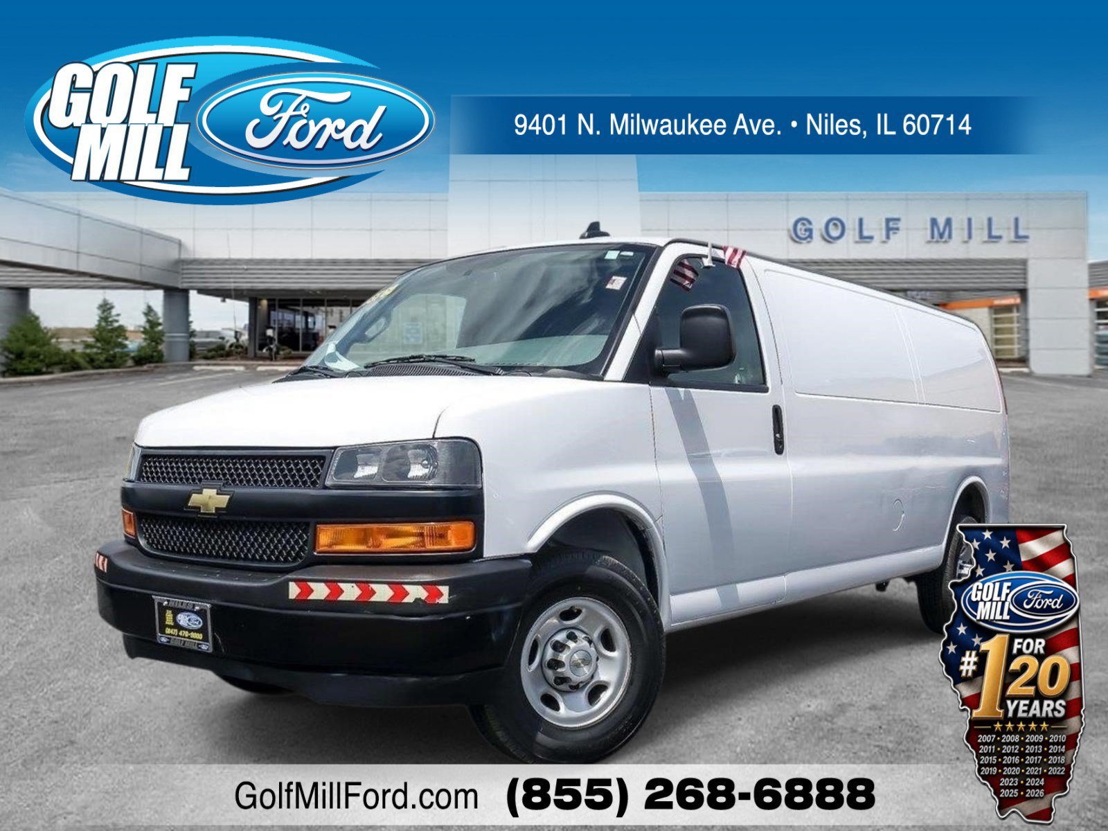 Used 2023 Summit White Chevrolet Work Van image 1