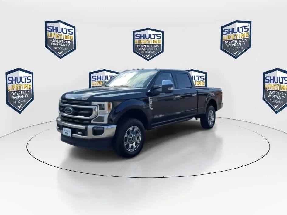 Used 2021 Antimatter Blue Metallic Ford King Ranch image 6