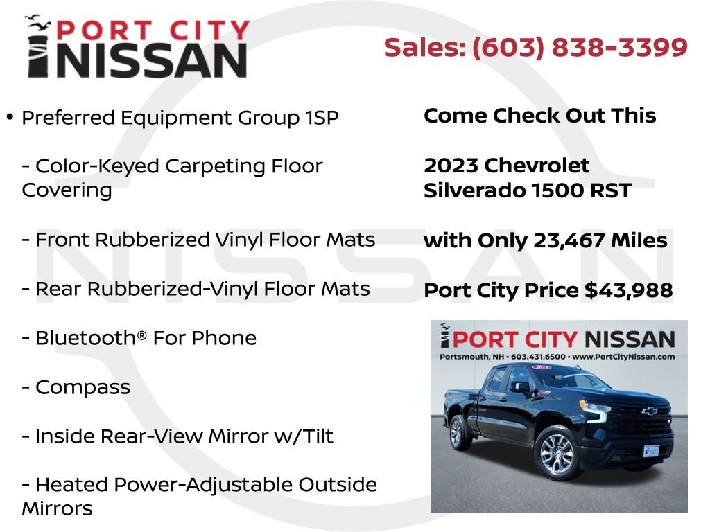Used 2023 Black Chevrolet RST w/5.3L V8 all star premium edition image 15