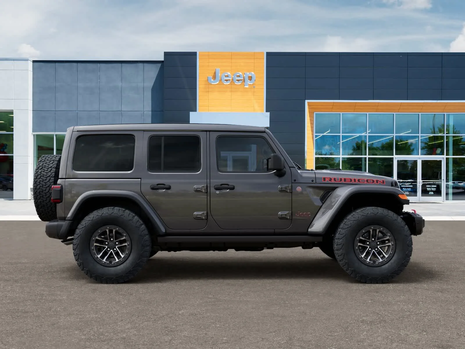 New 2026 Granite Crystal Metallic Clear-Coat Exterior Paint Jeep Rubicon X image 21