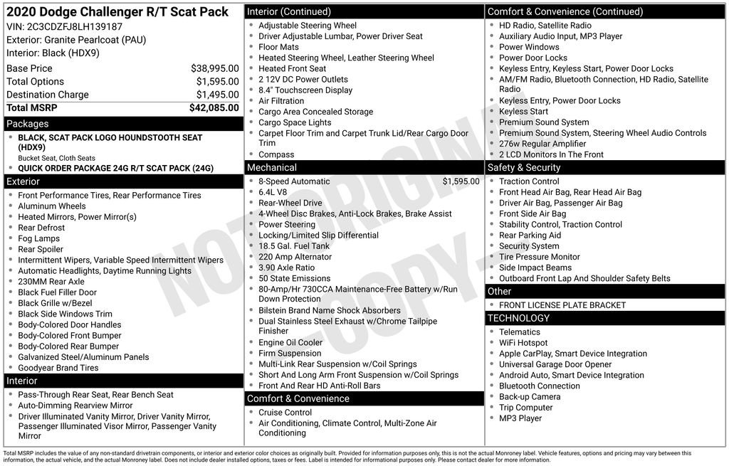 2020 Dodge Challenger R/T