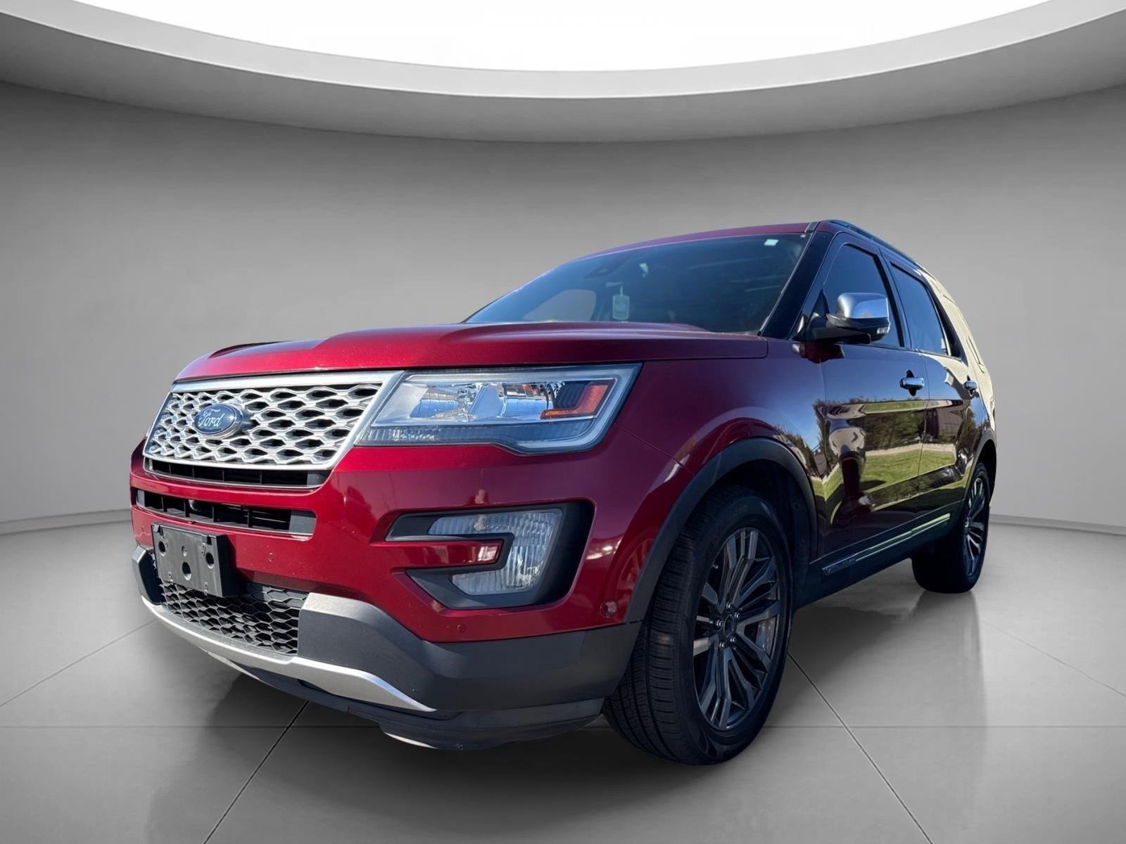 Used 2017 Ruby Red Metallic Tinted Clearcoat Ford Platinum image 2