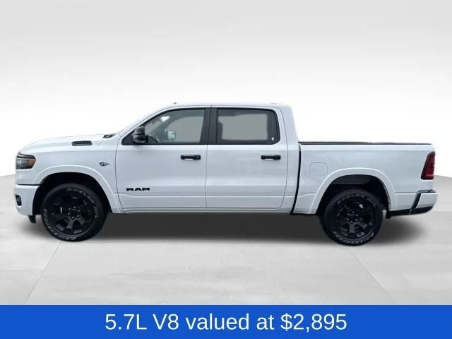 New 2026 Bright White Clear-Coat Exterior Paint RAM Big Horn/Lone Star image 4