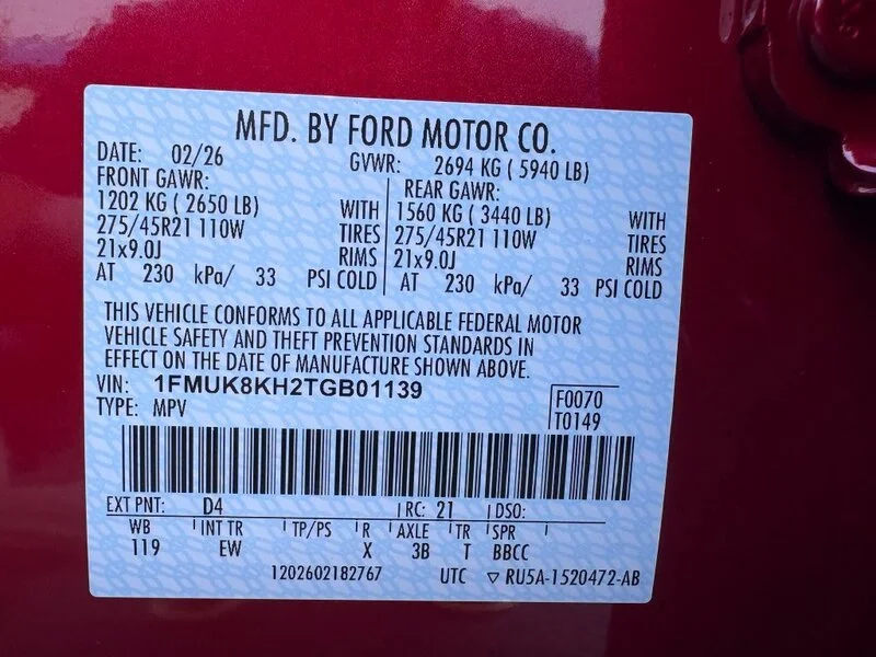 Used 2026 Red Metallic FORD ST-LINE image 16