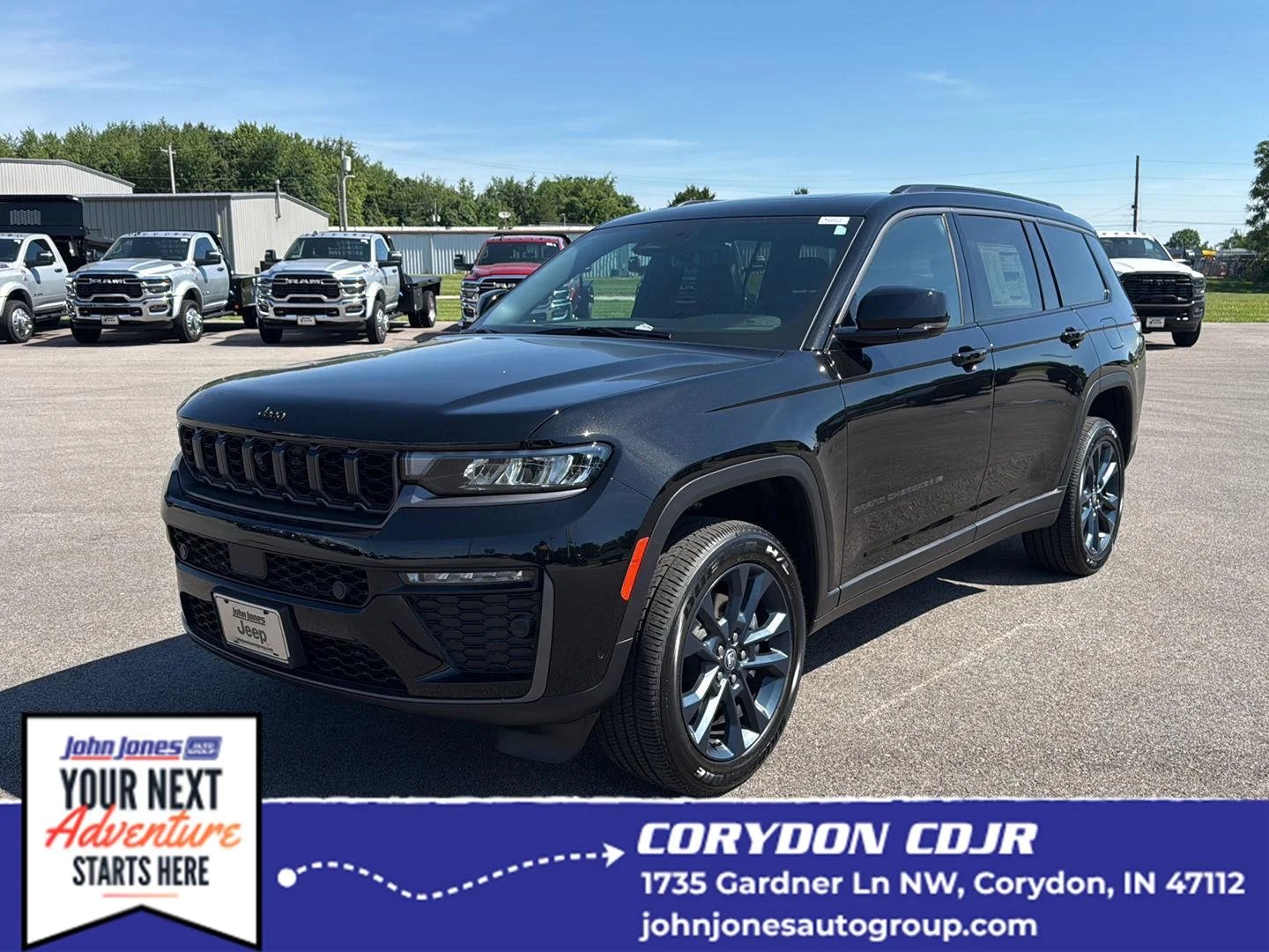 New 2026 Diamond Black Crystal Pearlcoat Jeep 85th Anniversary Edition image 1