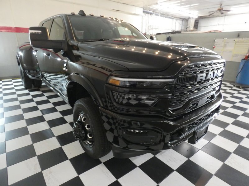 New 2026 Diamond Black Crystal Pearlcoat RAM Limited Mega Cab 6
