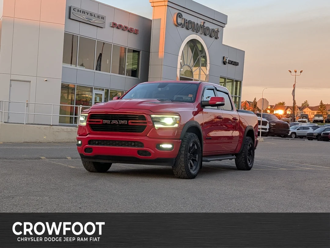 Used 2019 Red RAM Sport - Leather - Level II - Dual Pane Sunroof - Sport Hood - 8.4 Touchscreen image 1