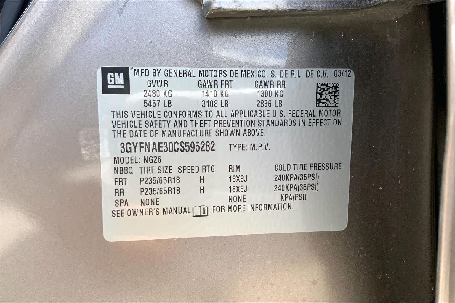 Used 2012 Mocha Steel Metallic Cadillac Luxury Collection image 36